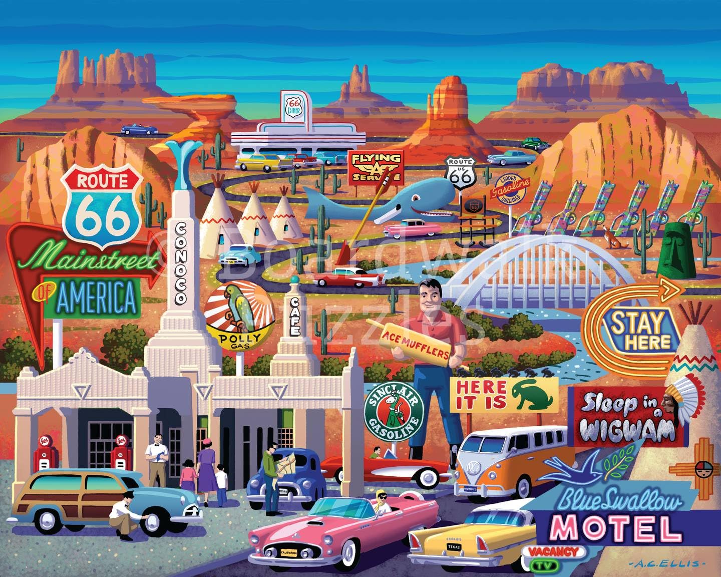Amazon | Boardwalk Route 66 ジグソーパズル 1000ピース